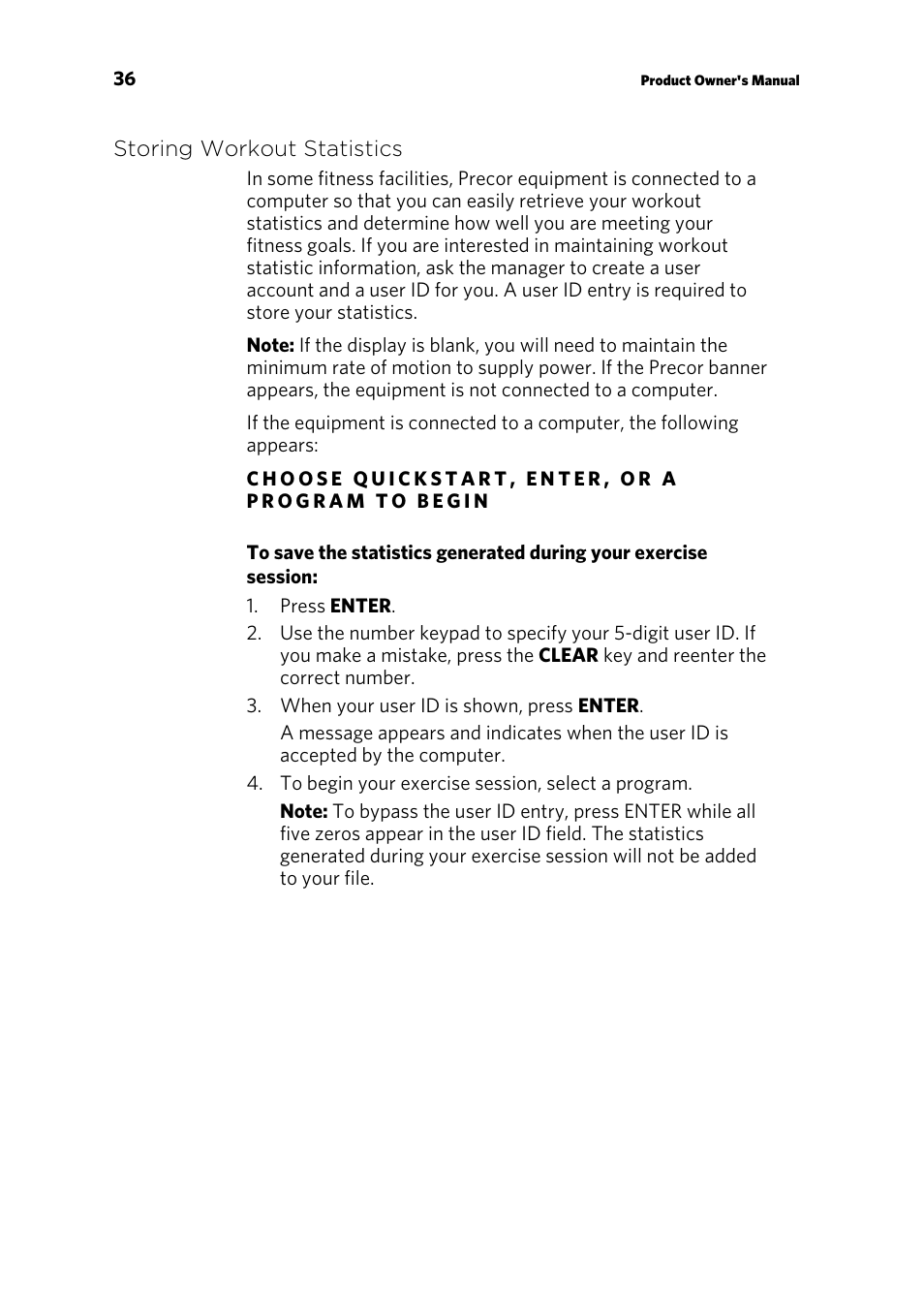 Precor UBK 815 User Manual | Page 82 / 92