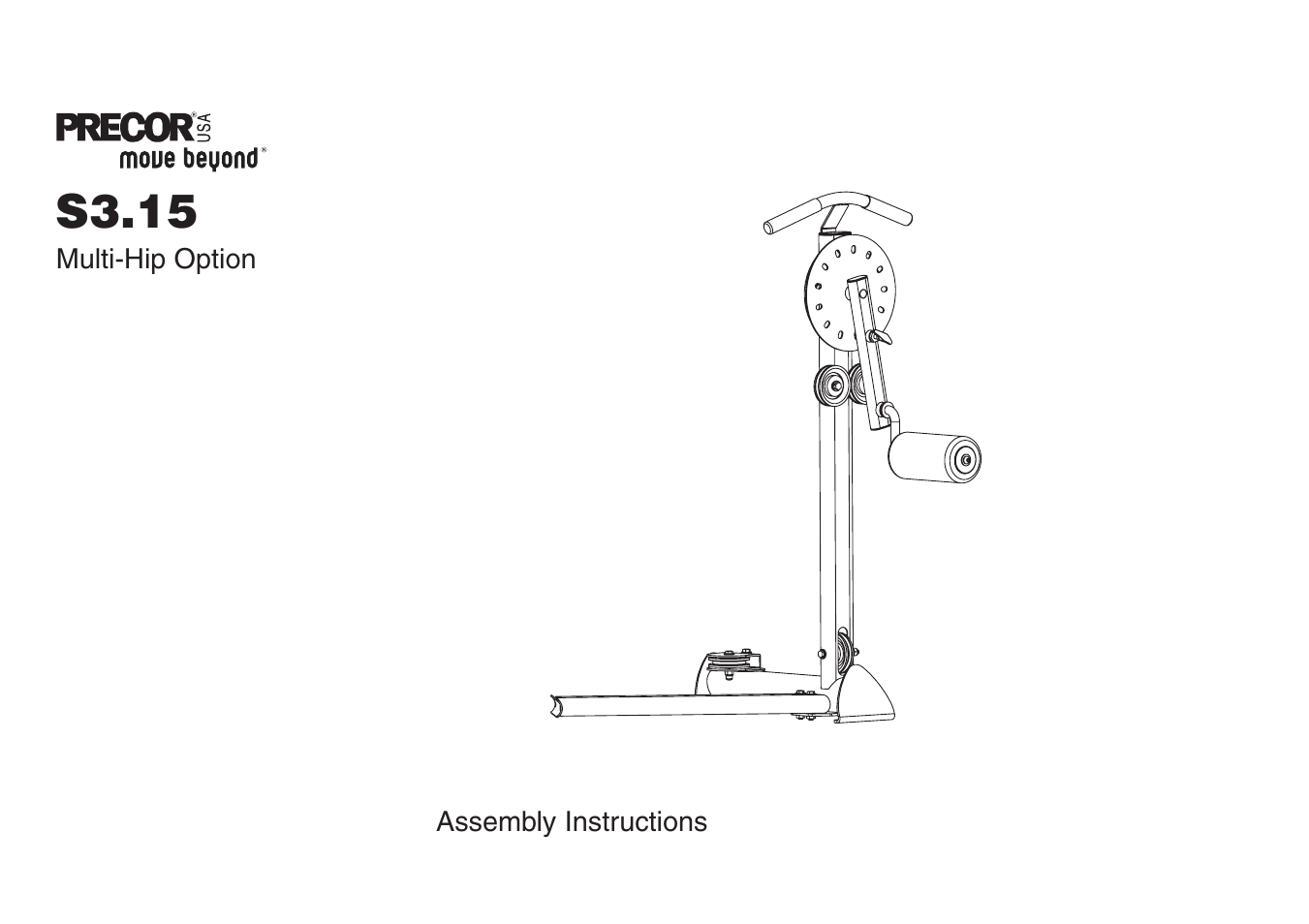 Precor Multi-Hip Option S3.15 User Manual | 16 pages