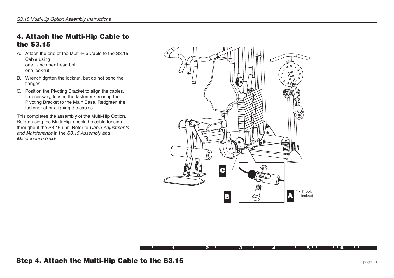 Precor Multi-Hip Option S3.15 User Manual | Page 10 / 16