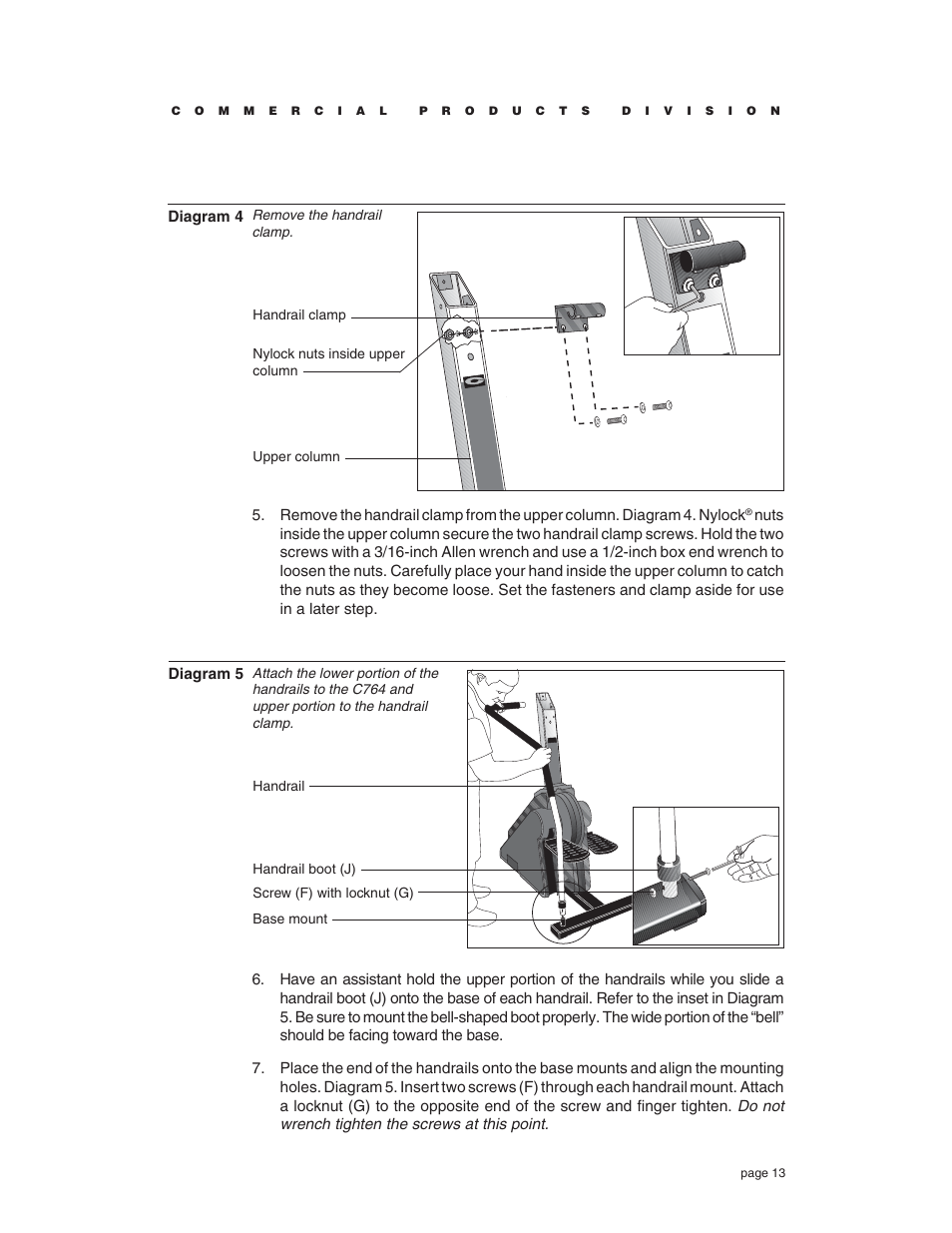 Precor C764 User Manual | Page 13 / 48