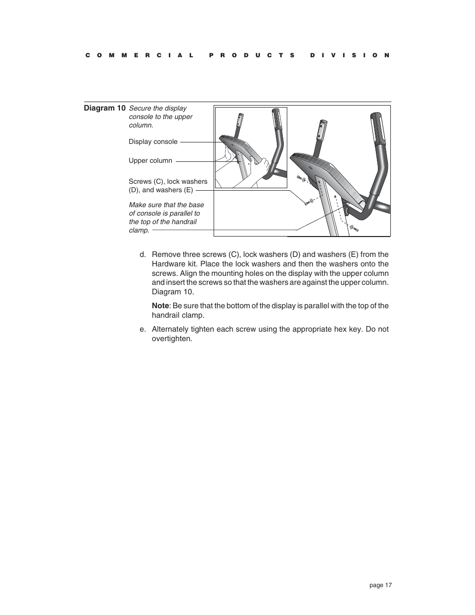 Precor C764 User Manual | Page 17 / 48
