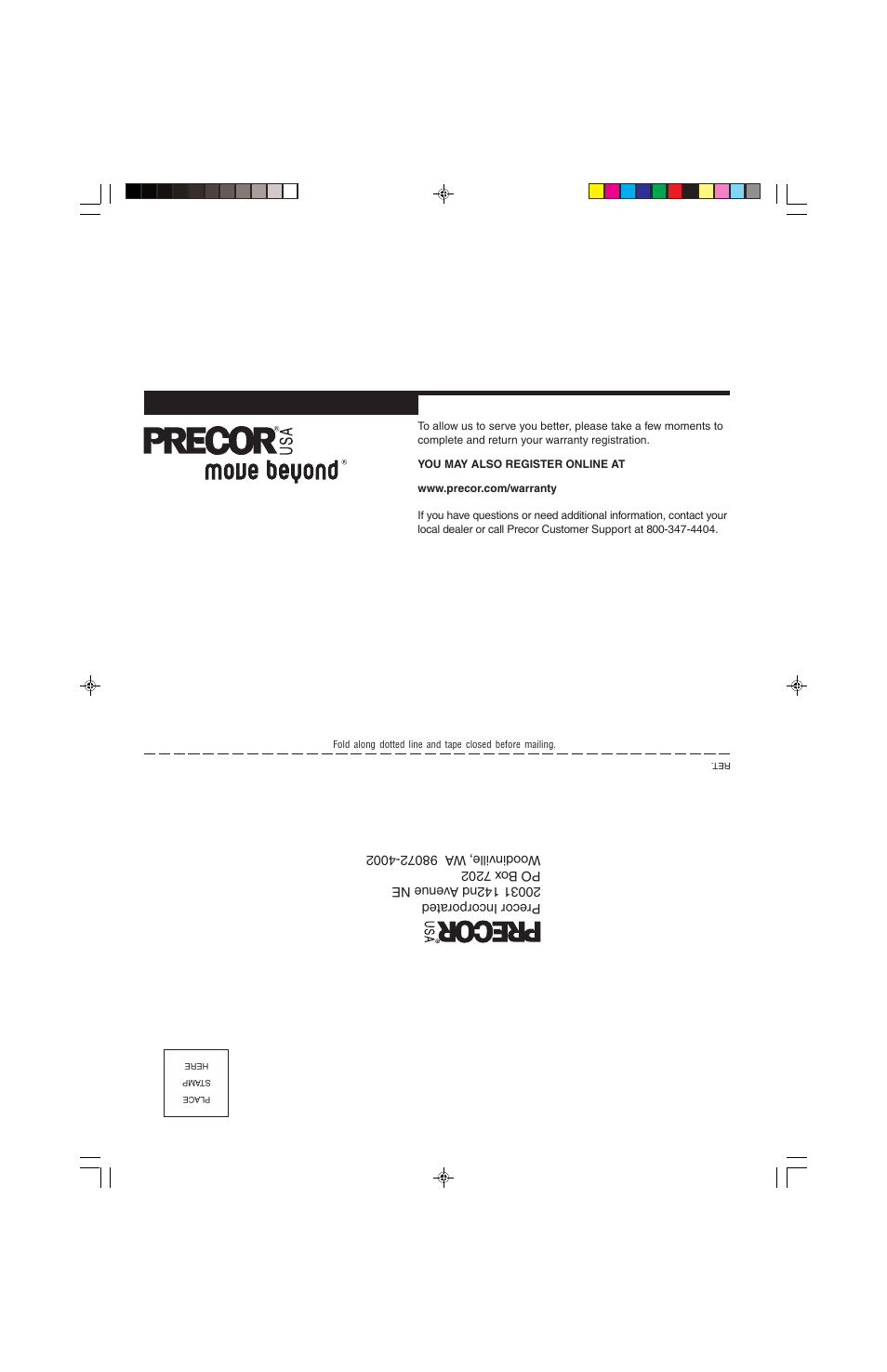 Precor MOVE BEYOND 9.23 User Manual | Page 51 / 58