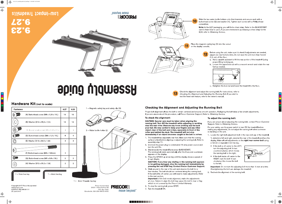 Precor MOVE BEYOND 9.23 User Manual | Page 58 / 58