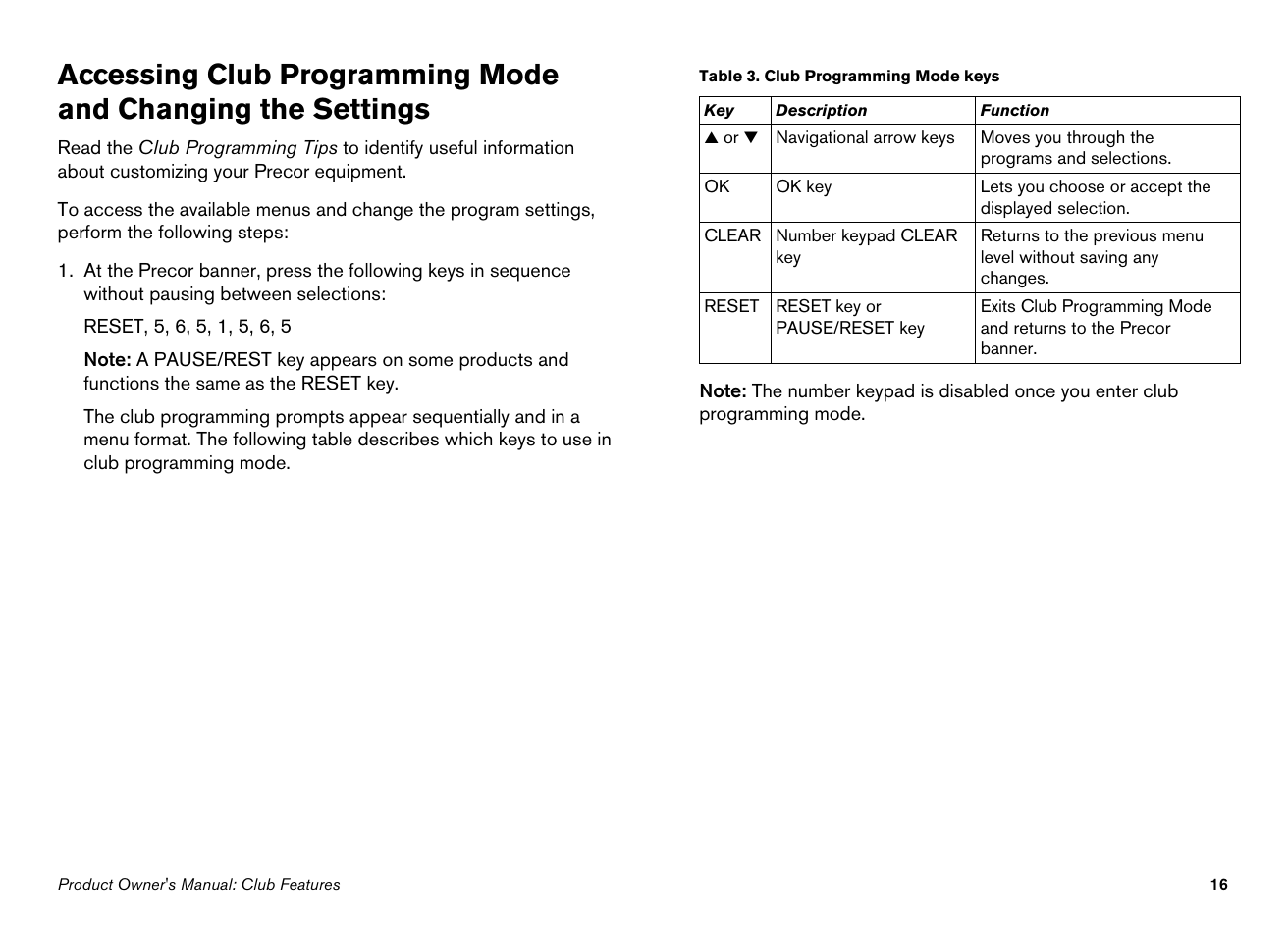 Precor Ellipticals EFX532i User Manual | Page 18 / 96
