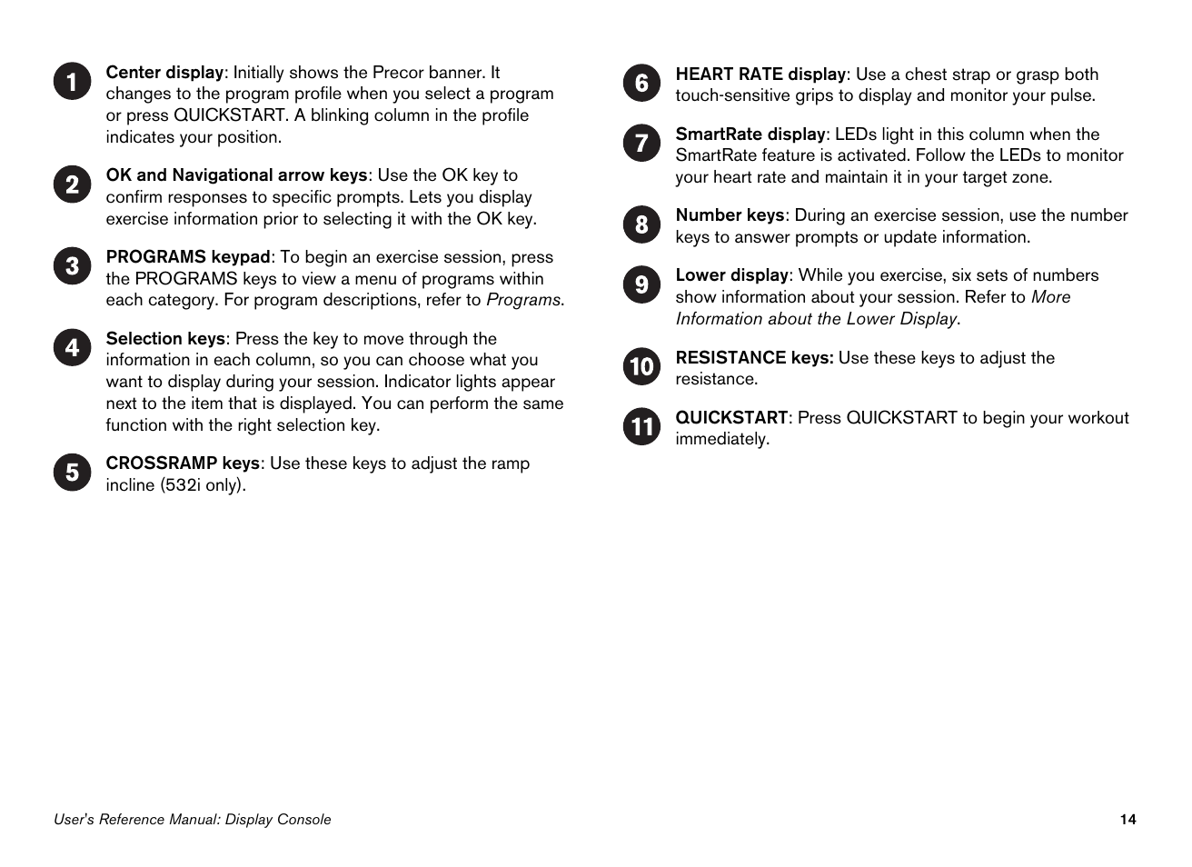 Precor Ellipticals EFX532i User Manual | Page 60 / 96