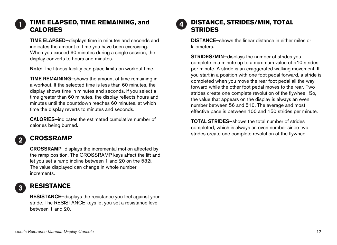 Precor Ellipticals EFX532i User Manual | Page 63 / 96
