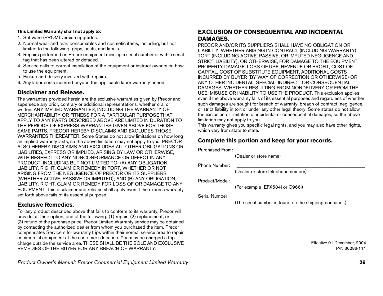 Precor Commercial Cycles C846i User Manual | Page 28 / 68