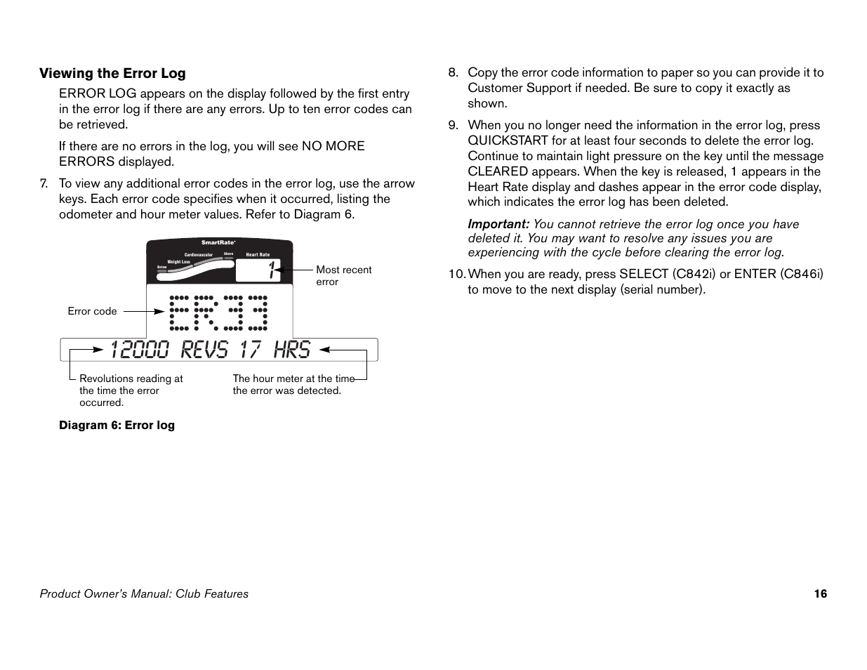 Precor C842i User Manual | Page 18 / 72