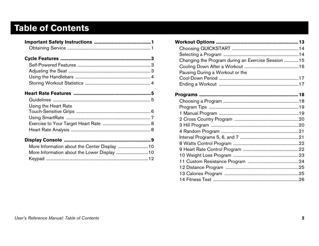 Precor C842i User Manual | Page 36 / 72