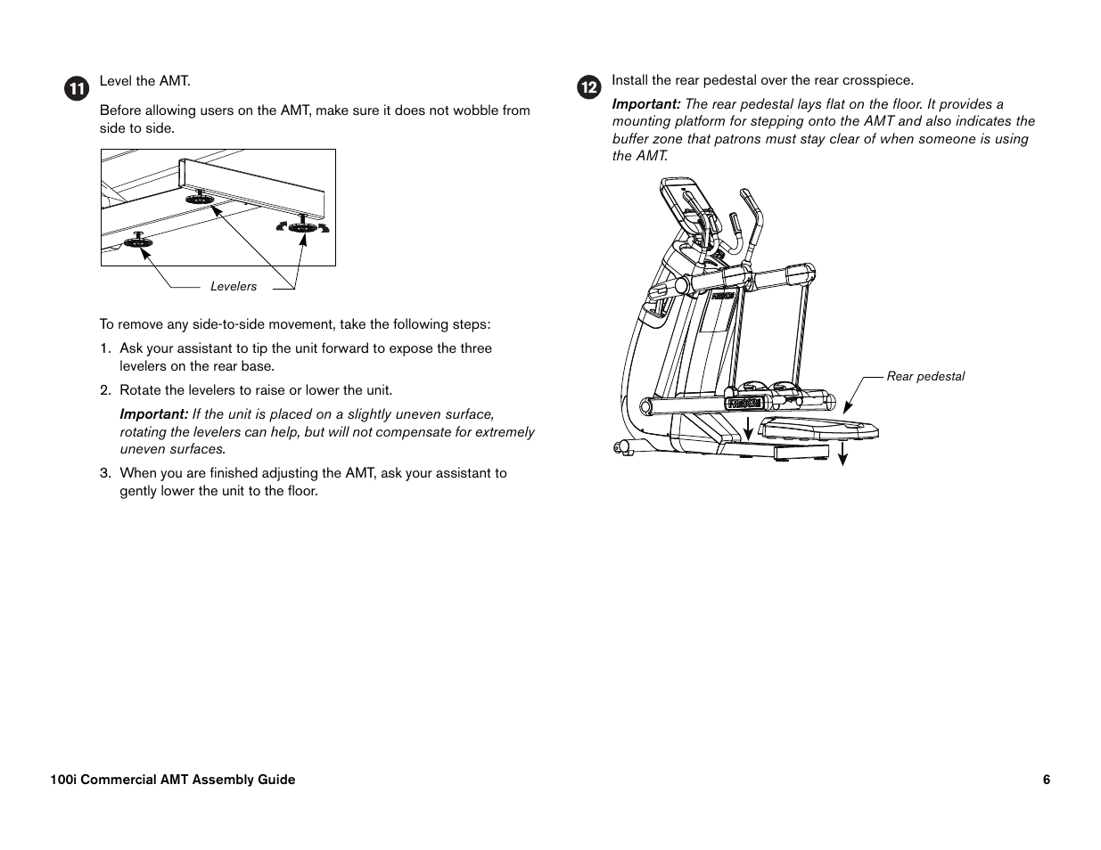 Precor 100i User Manual | Page 76 / 80