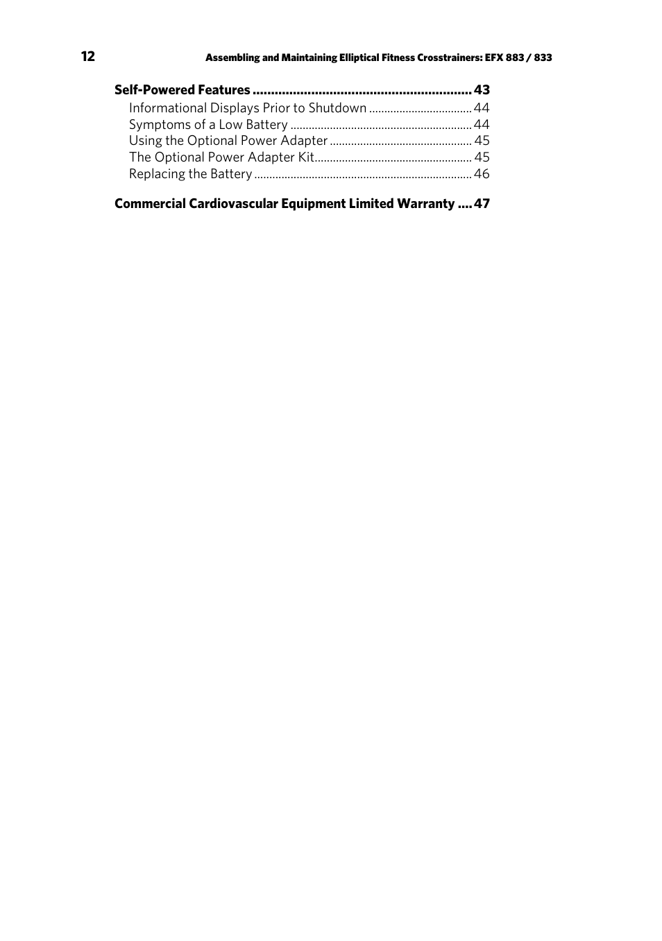 Precor EFX 883 User Manual | Page 14 / 104