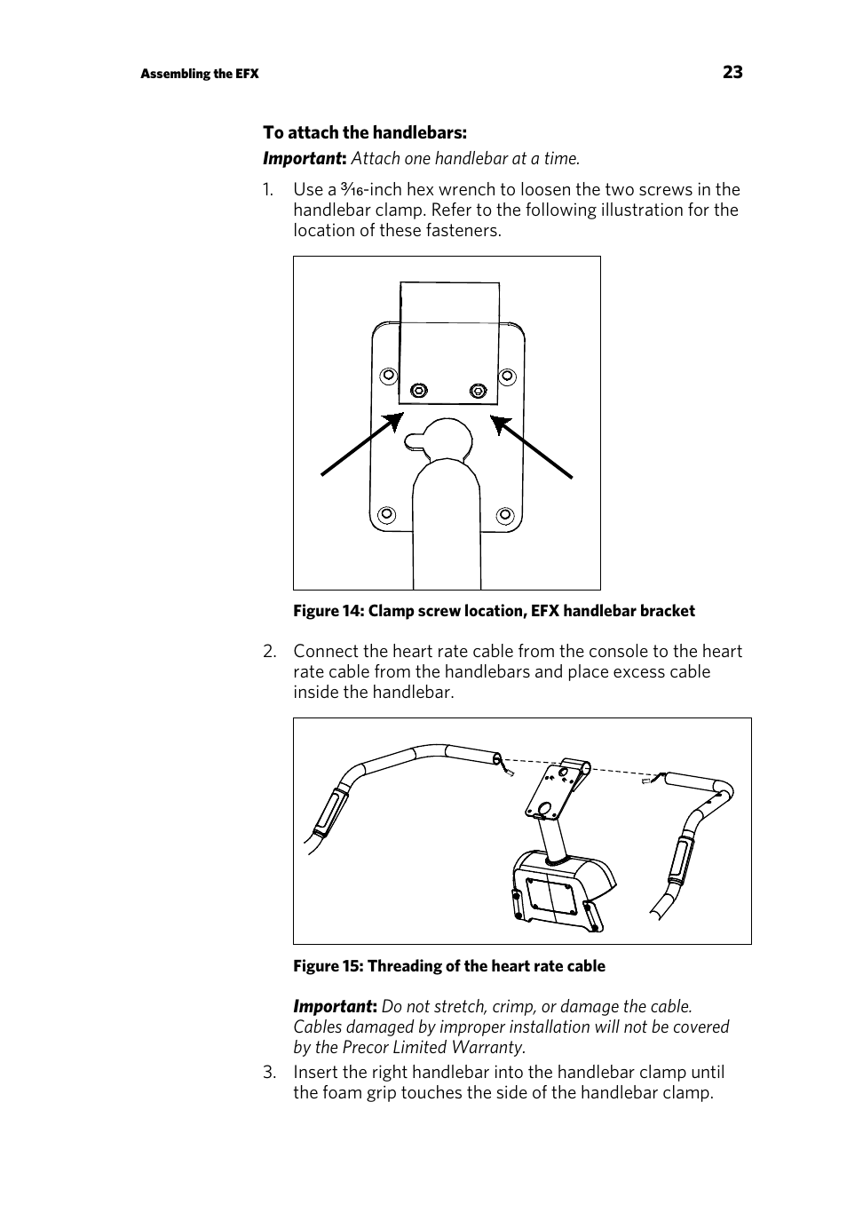 Precor EFX 883 User Manual | Page 25 / 104