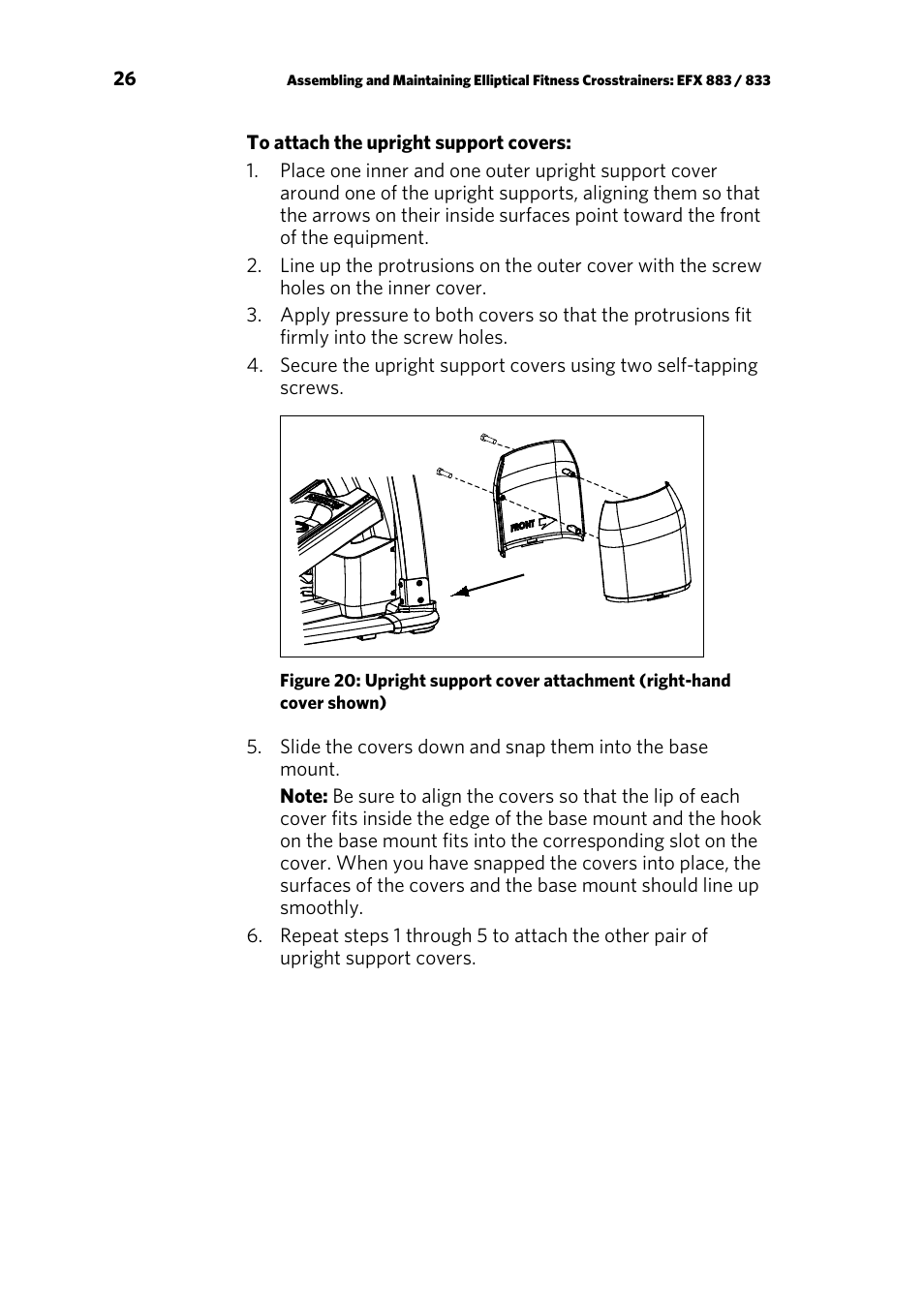 Precor EFX 883 User Manual | Page 28 / 104