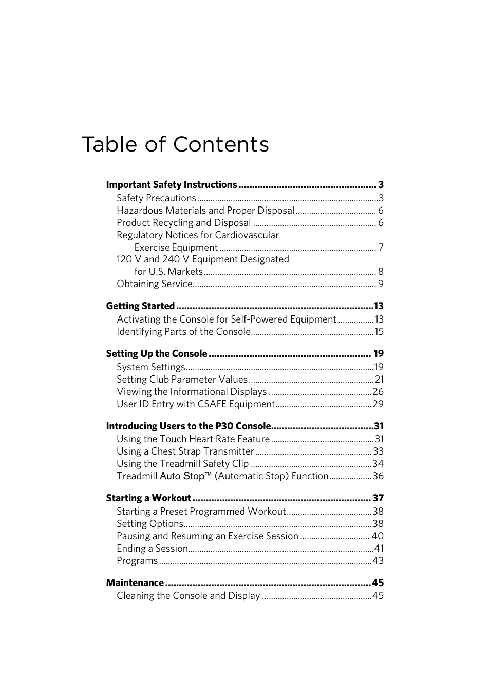 Precor EFX 883 User Manual | Page 69 / 104
