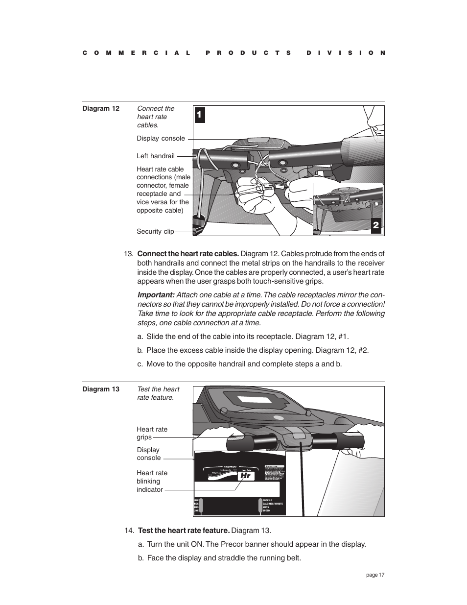 Precor C936i User Manual | Page 17 / 52