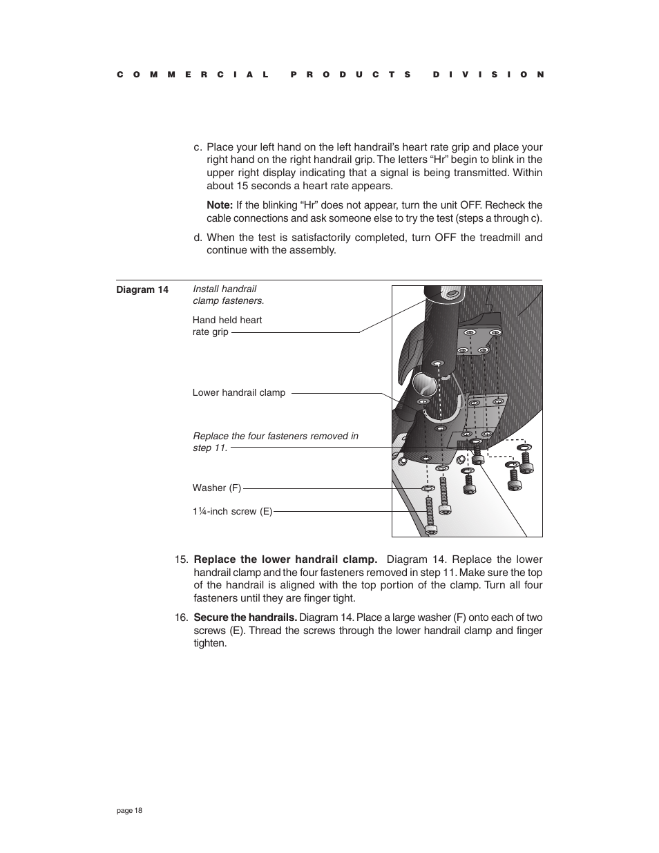 Precor C936i User Manual | Page 18 / 52