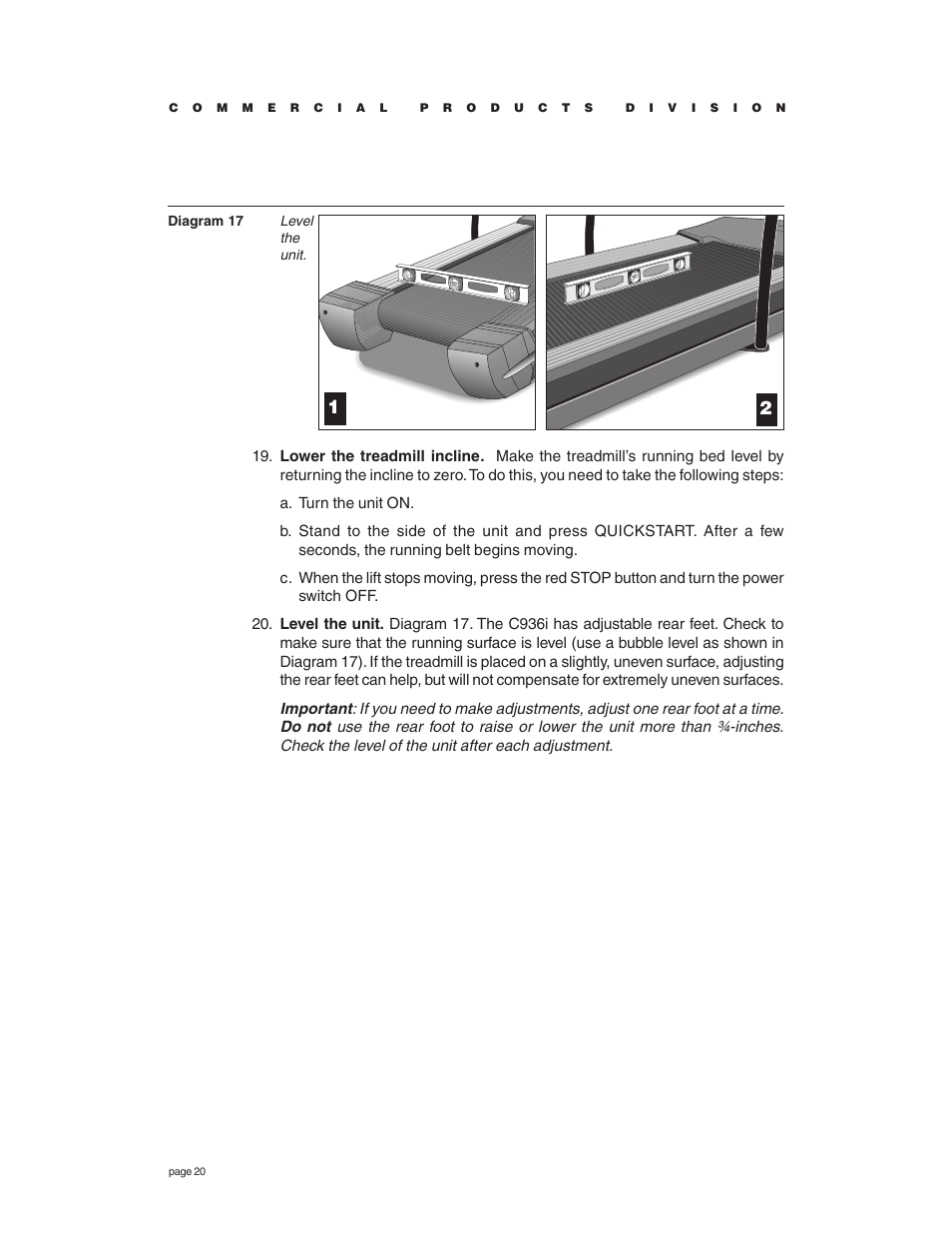 Precor C936i User Manual | Page 20 / 52