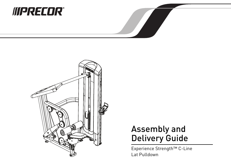 Assembly and delivery guide | Precor CW34870-101 User Manual | Page 26 / 45