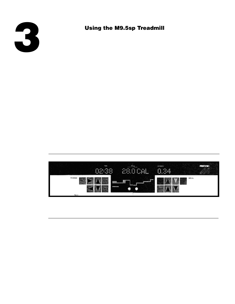 Using the m9.5sp treadmill | Precor Programmable Ergometer 9.5sp User Manual | Page 12 / 31