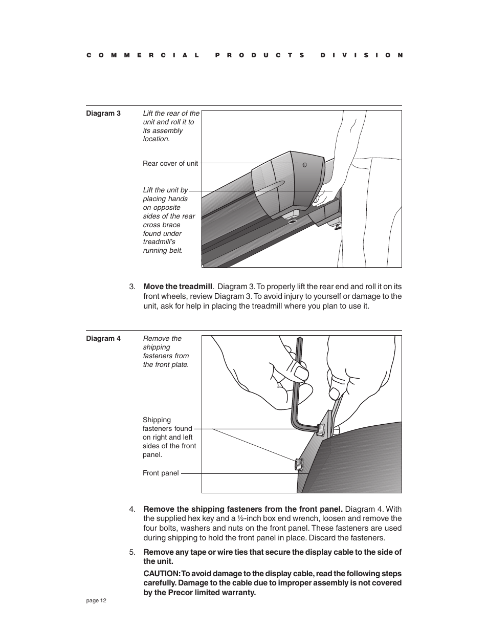 Precor C934 User Manual | Page 12 / 60