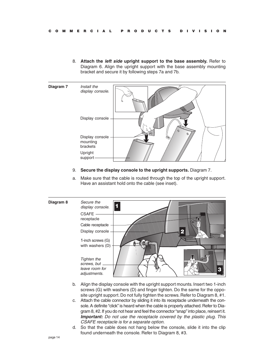 Precor C934 User Manual | Page 14 / 60