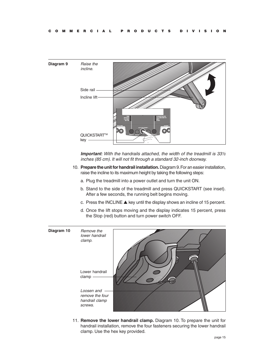 Precor C934 User Manual | Page 15 / 60