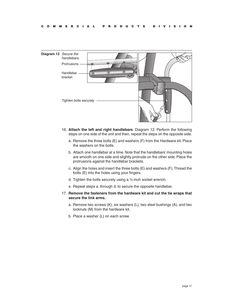 Precor EFX534i t User Manual | Page 17 / 52