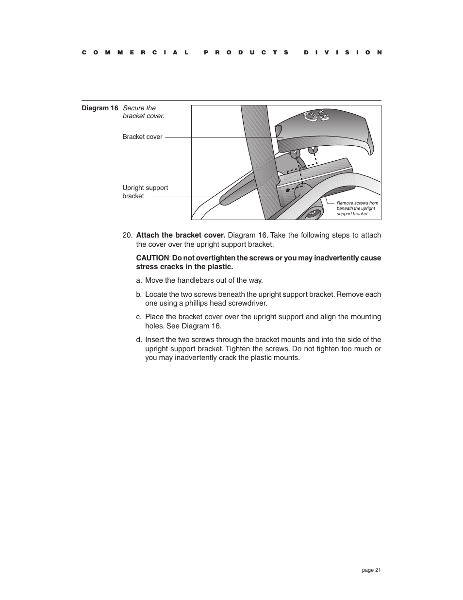 Precor EFX534i t User Manual | Page 21 / 52