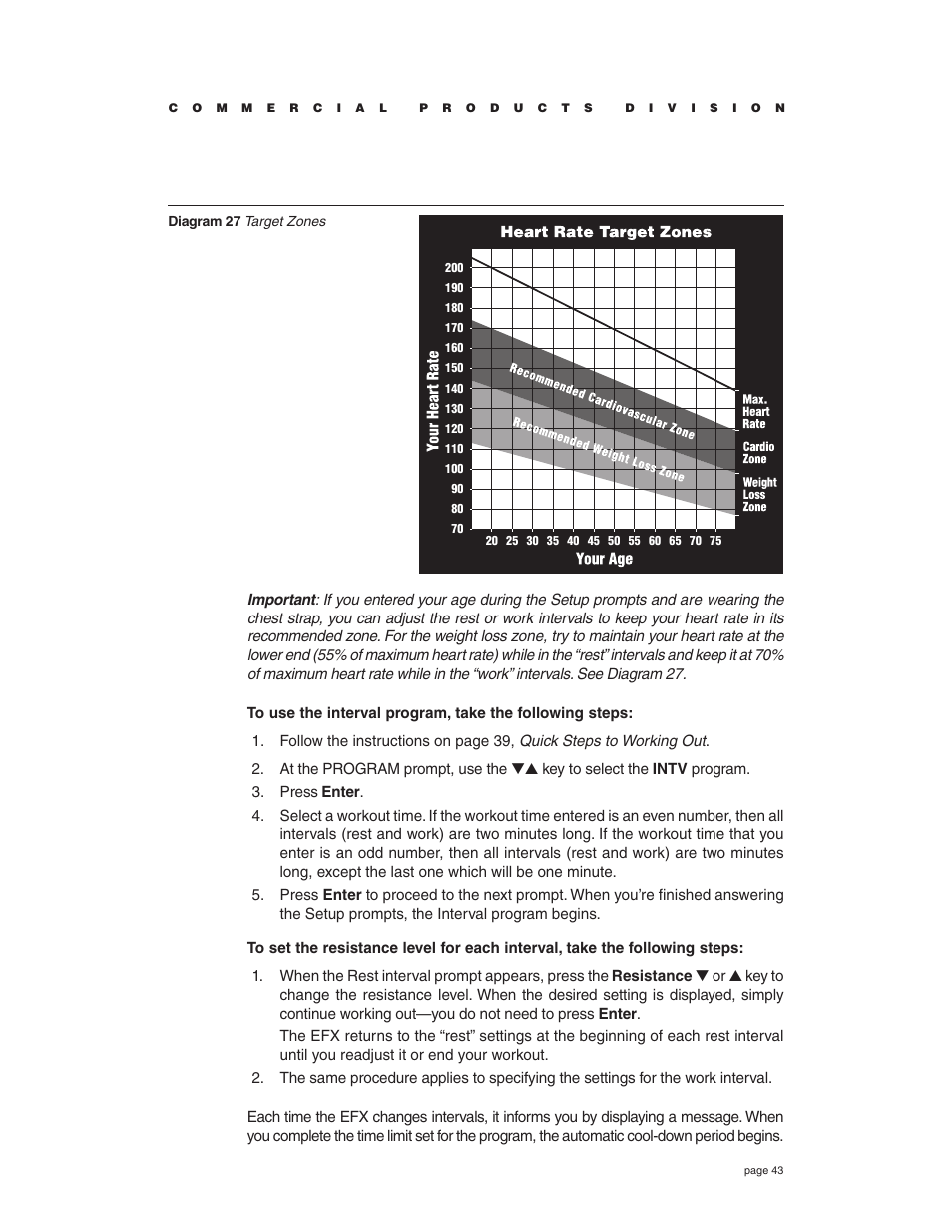 Precor EFX534i t User Manual | Page 43 / 52