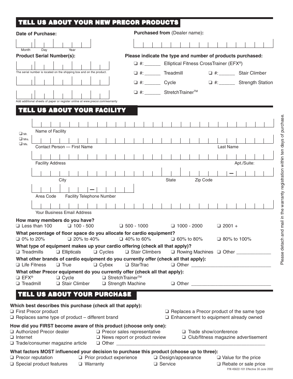 Precor EFX534i t User Manual | Page 50 / 52