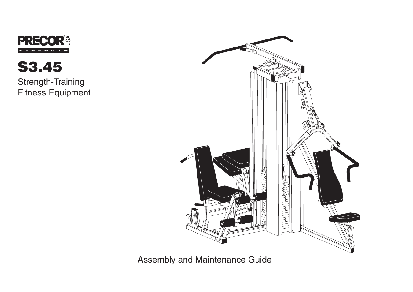 Precor Strength-Training S3.45 User Manual | 54 pages