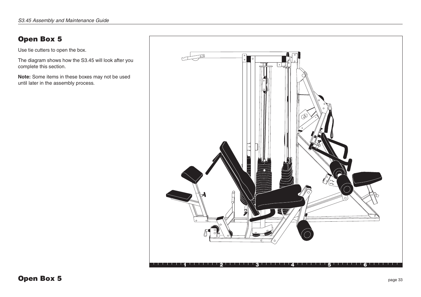 Open box 5 | Precor Strength-Training S3.45 User Manual | Page 33 / 54