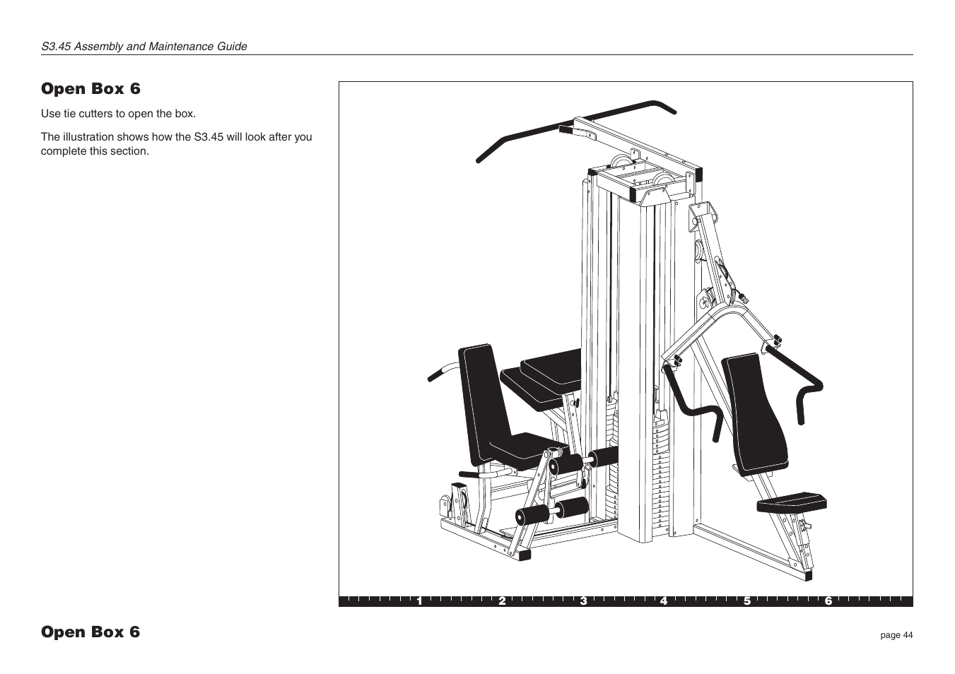 Open box 6 | Precor Strength-Training S3.45 User Manual | Page 44 / 54