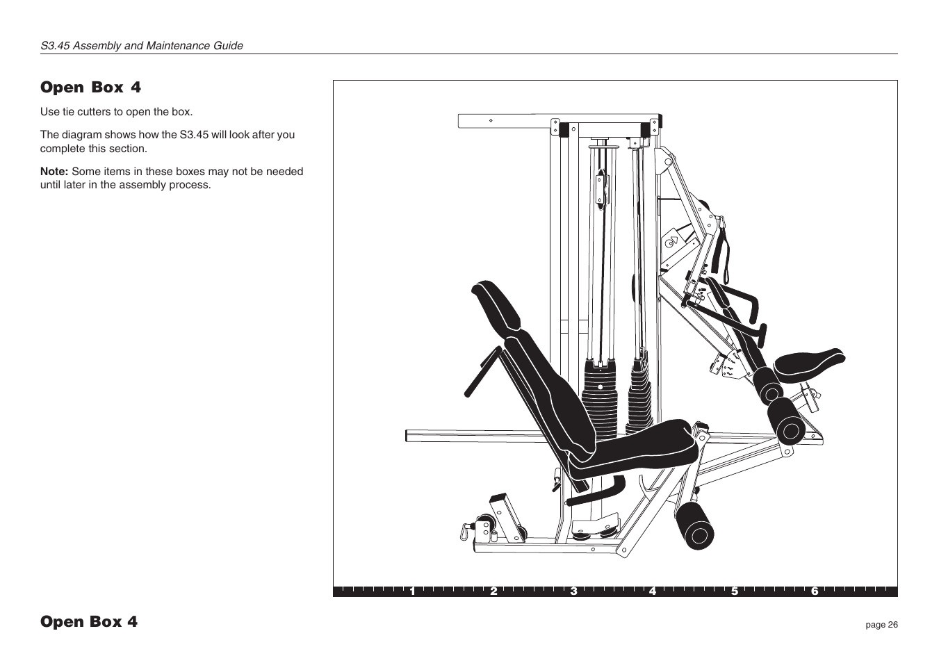 Open box 4 | Precor S3.45 User Manual | Page 26 / 54