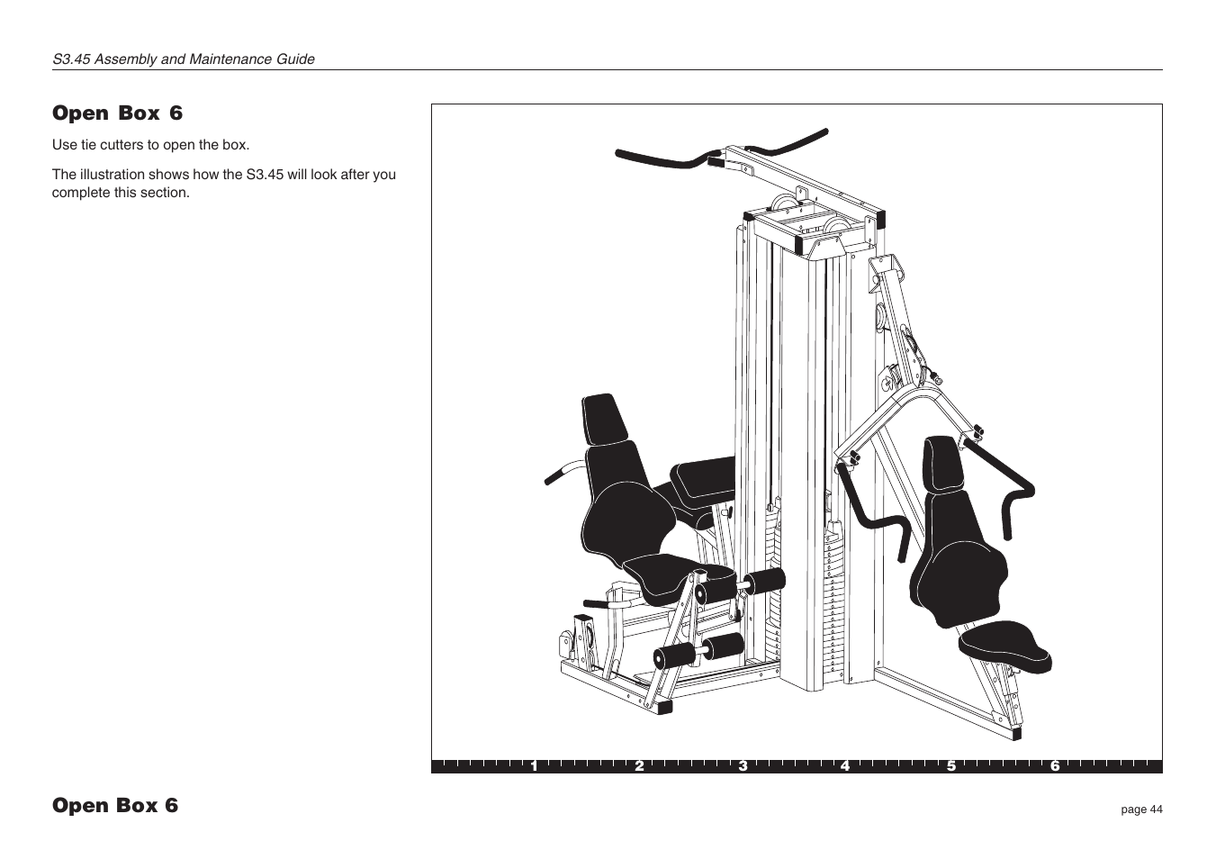 Open box 6 | Precor S3.45 User Manual | Page 44 / 54