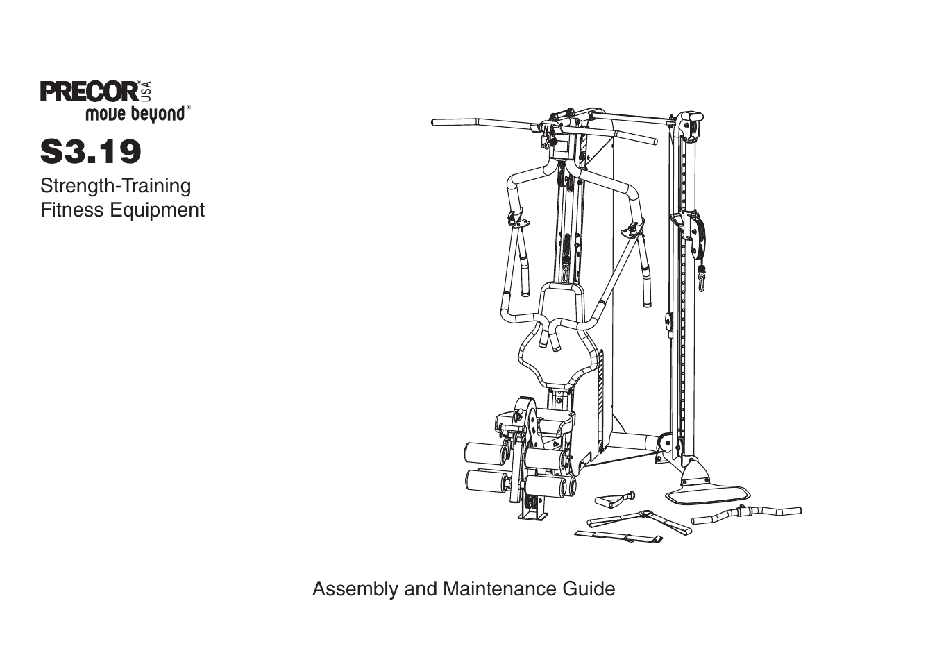 Precor Strength-Training Fitness Equiptment S3-19 User Manual | 40 pages