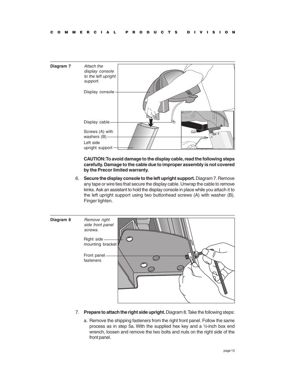 Precor C966 User Manual | Page 13 / 56