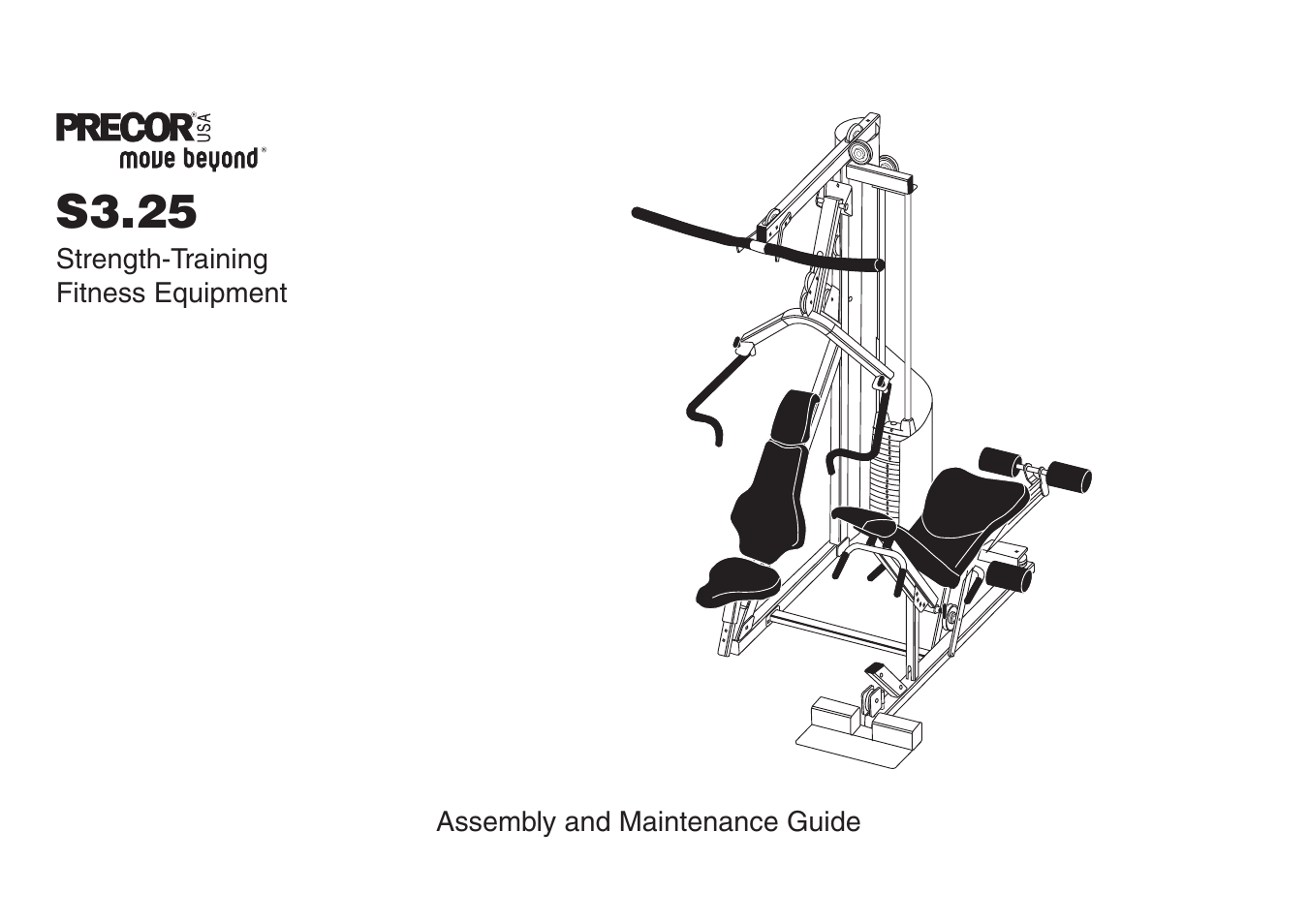 Precor Strength-Training S3.25 User Manual | 44 pages