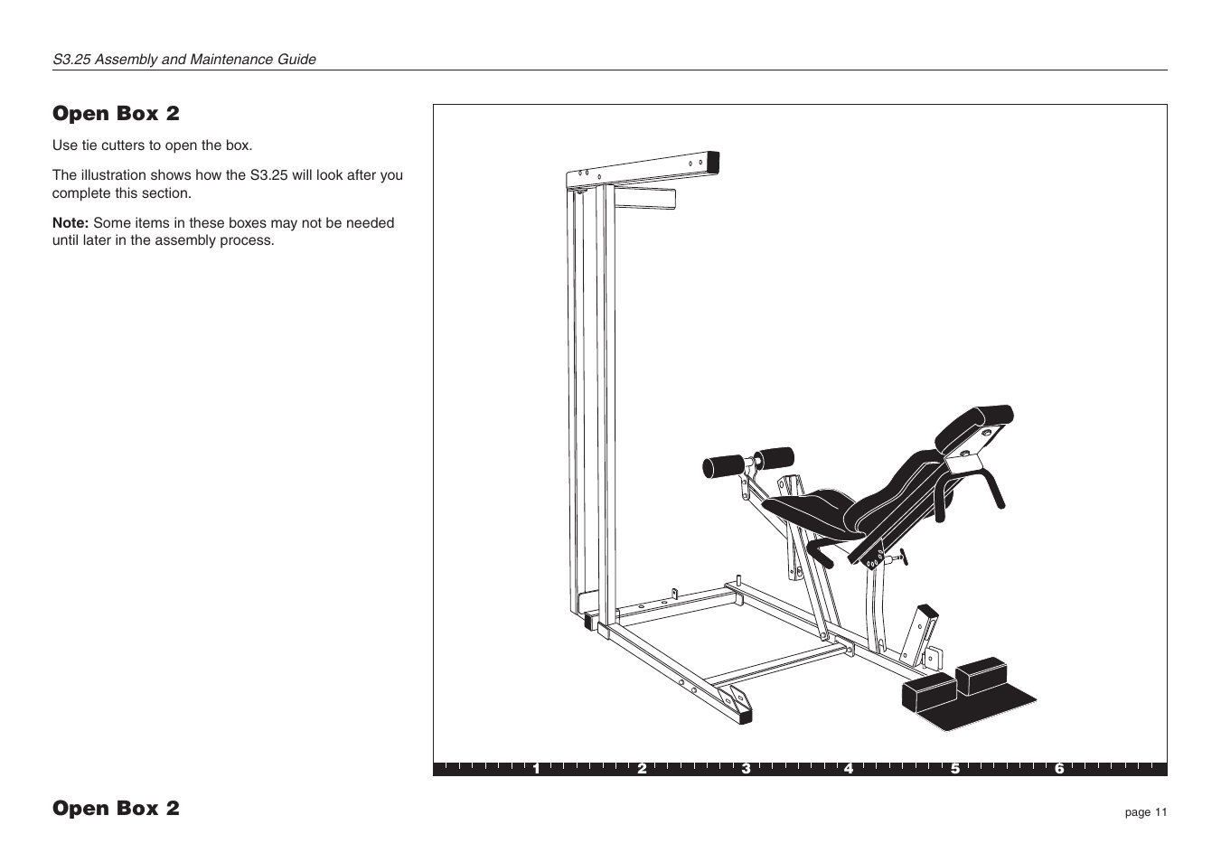 Open box 2 | Precor Strength-Training S3.25 User Manual | Page 11 / 44