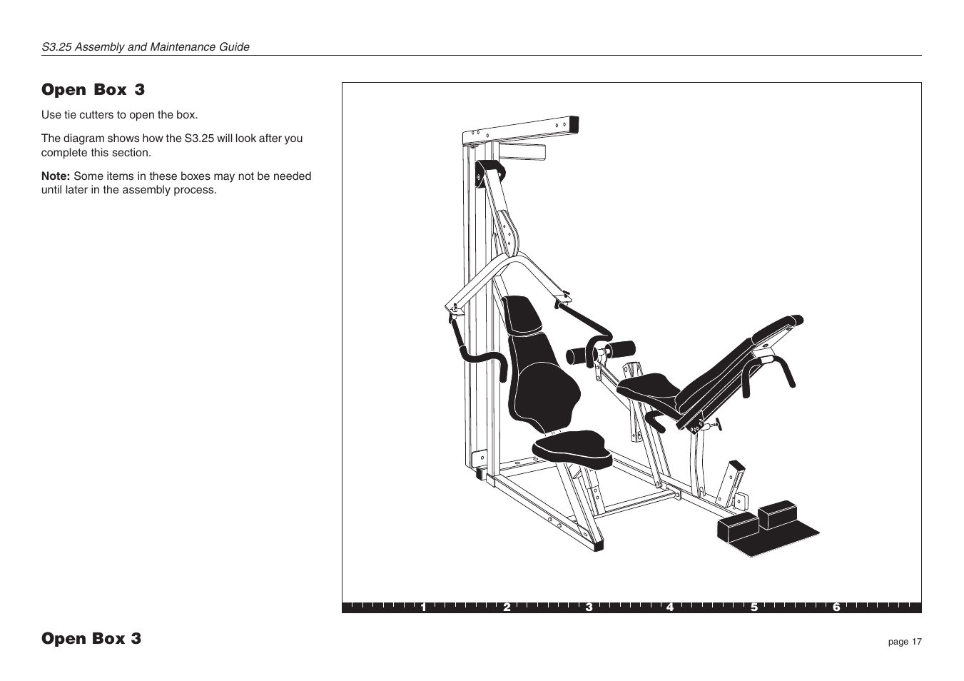 Open box 3 | Precor Strength-Training S3.25 User Manual | Page 17 / 44