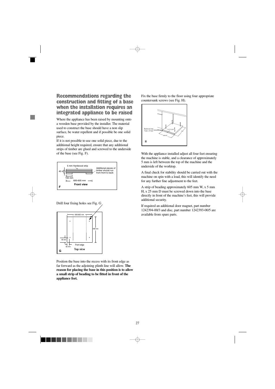 Prima Donna Designs LPR 710 User Manual | Page 27 / 28