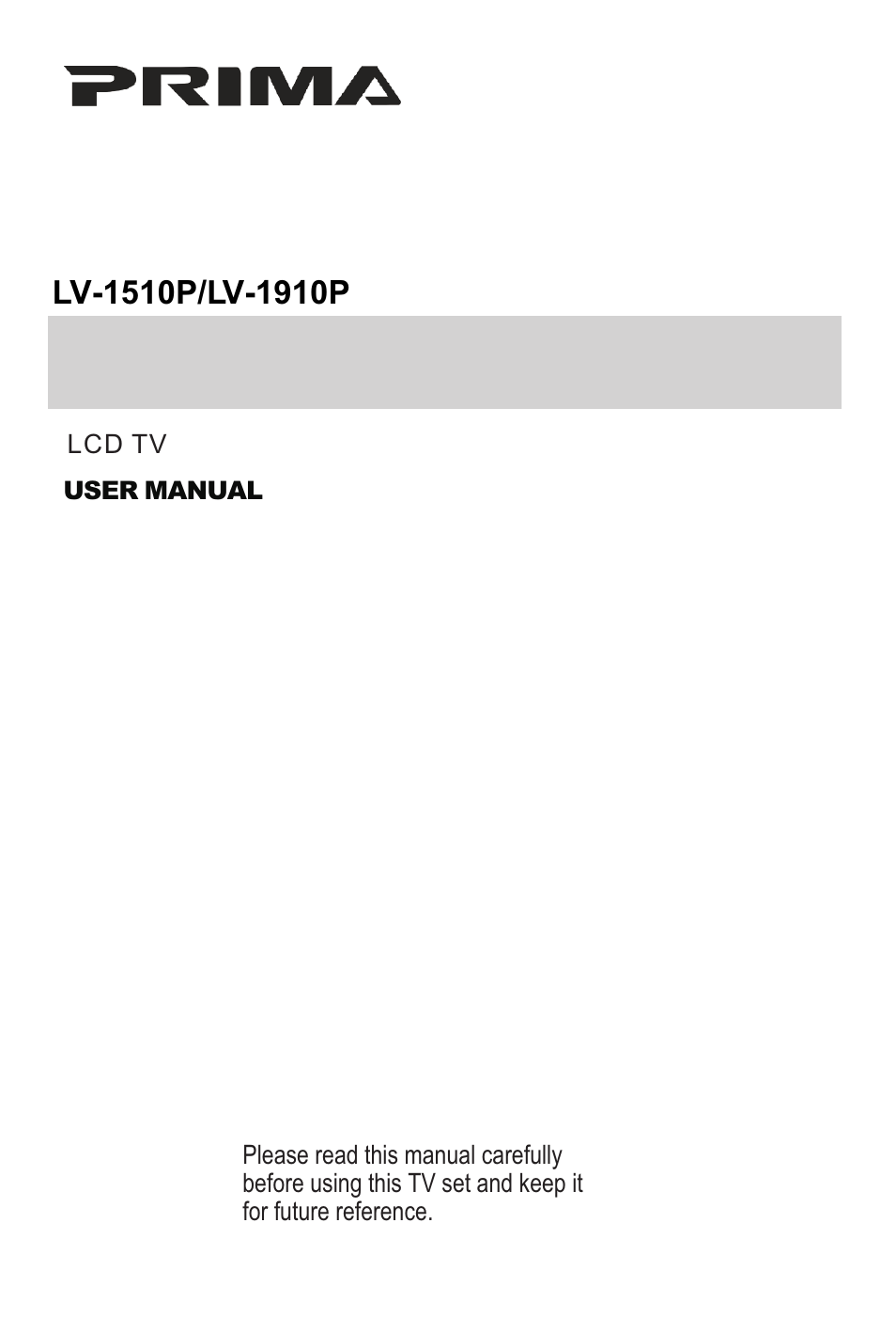 Prima Donna Designs LV-1510P User Manual | 38 pages