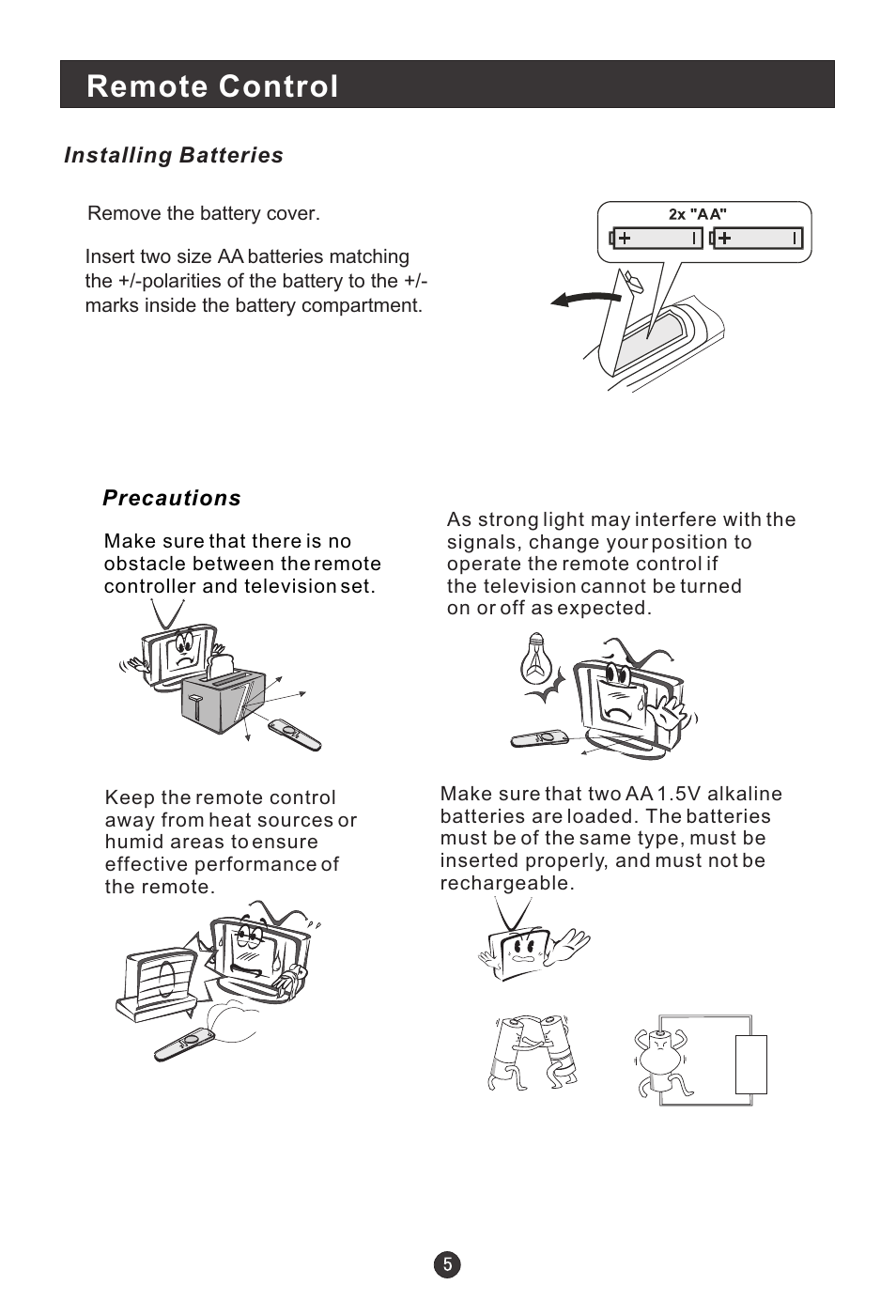 Remote control | Prima Donna Designs LV-1510P User Manual | Page 9 / 38