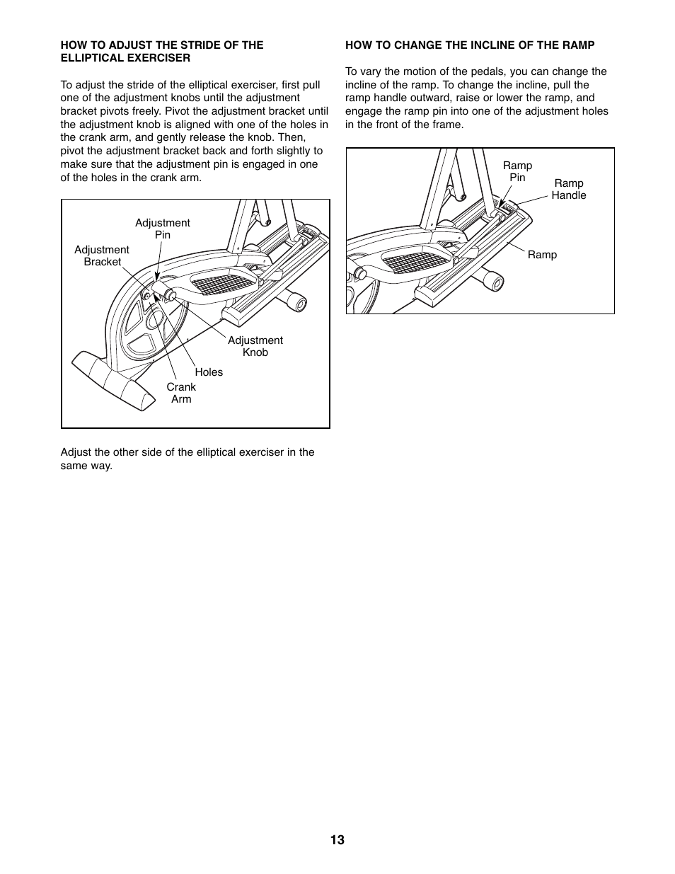 ProForm 831.23744.1 User Manual | Page 13 / 28