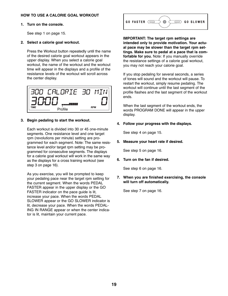 ProForm 831.23744.1 User Manual | Page 19 / 28