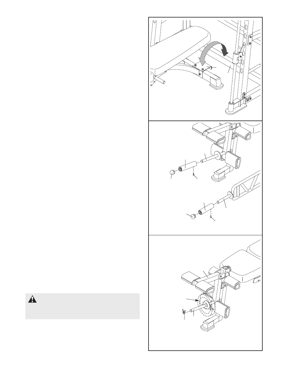Warning | ProForm PFB38030 User Manual | Page 13 / 23