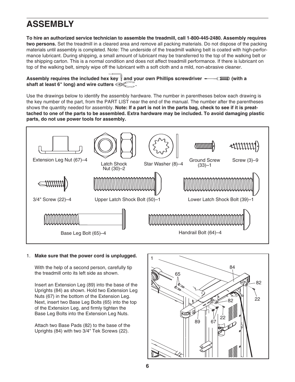 Assembly | ProForm 775 CT PFTL72707.0 User Manual | Page 6 / 32