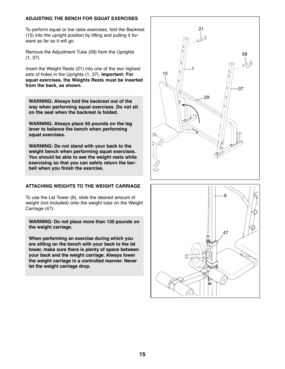 ProForm PFBE64490 User Manual | Page 15 / 22