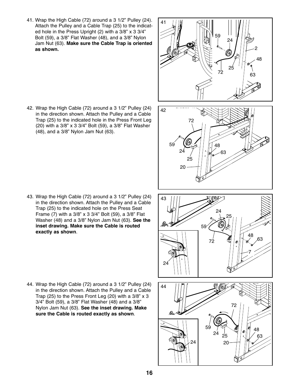 ProForm PFSY74490 User Manual | Page 16 / 33