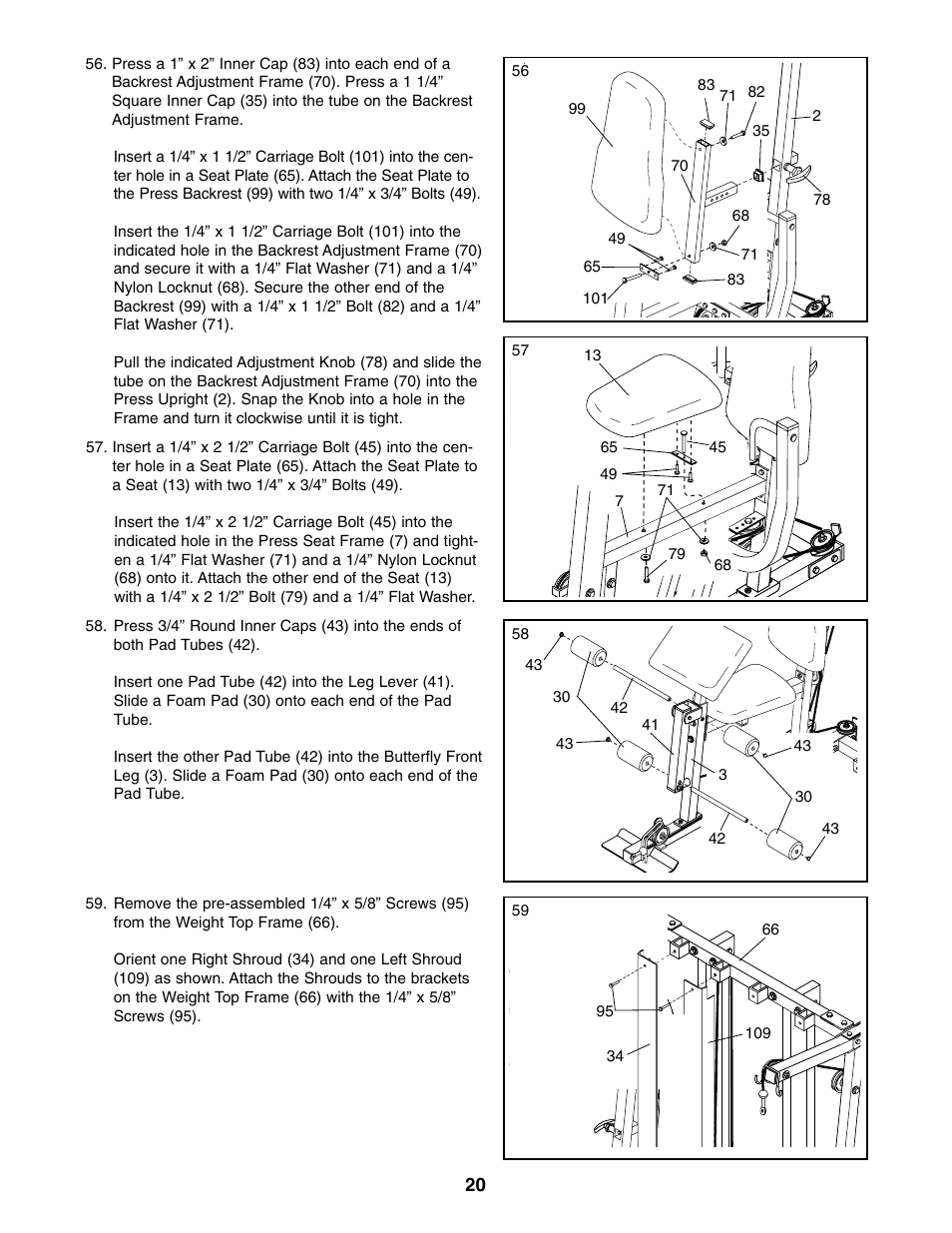 ProForm PFSY74490 User Manual | Page 20 / 33